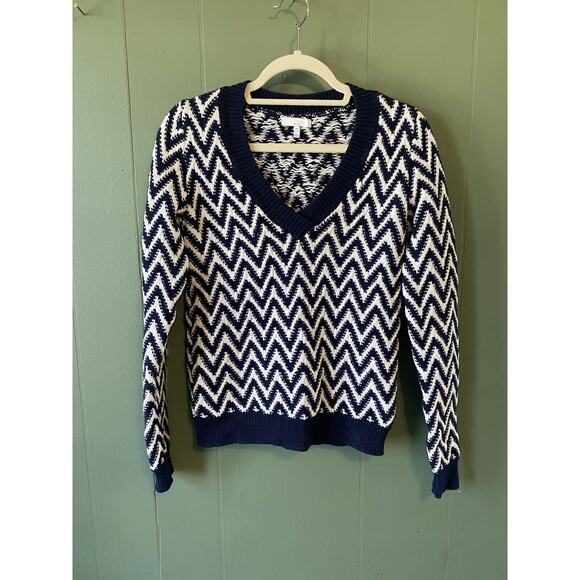 Adam Lippes Sweater Womens Size Medium Wool Cotton Knit Pullover Preppy Designer - Picture 11 of 11